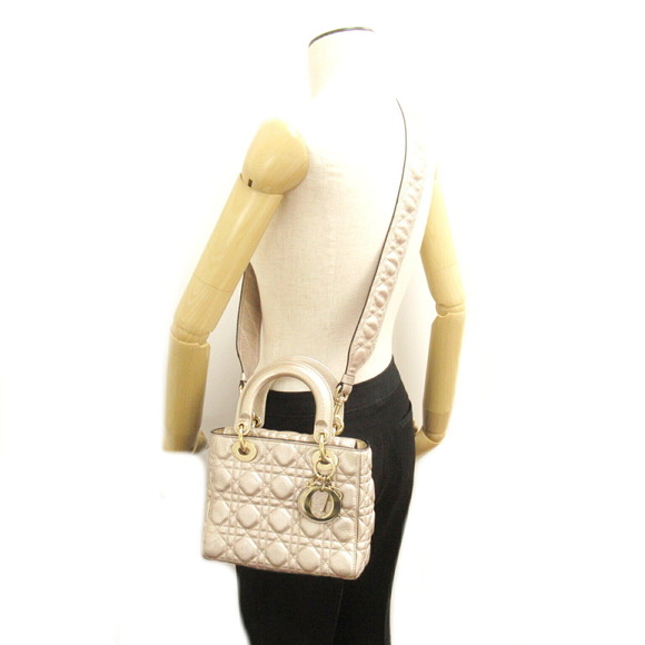 Dior Bag Champagne Cannage 2Way Tote - Picture 5 of 10